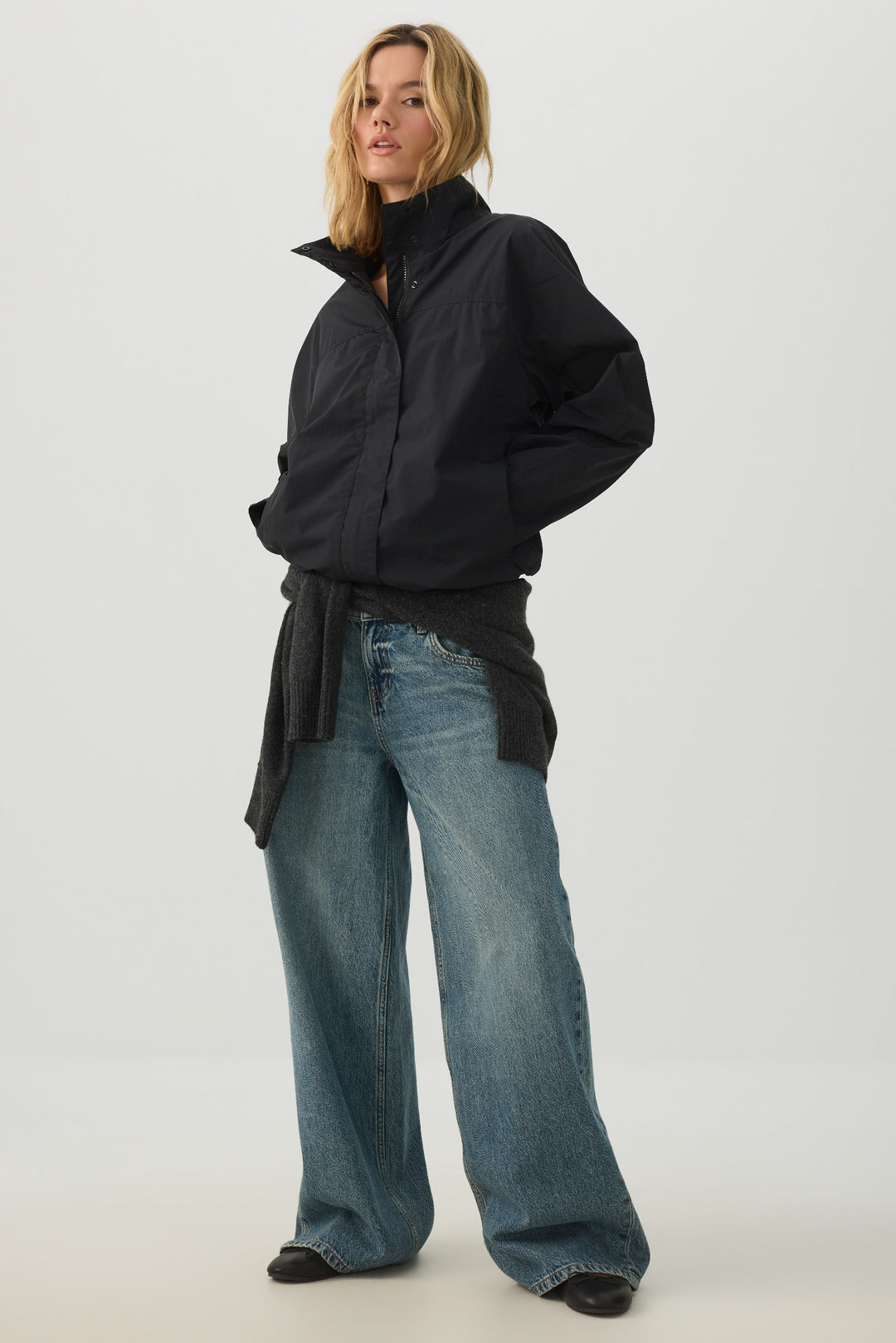 Oversized Windbreaker Jacket
