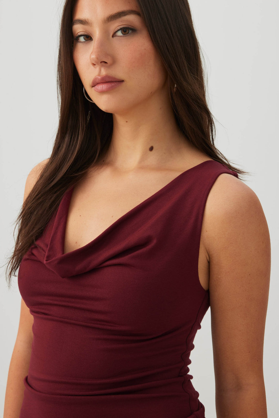 Camisole à col drapé