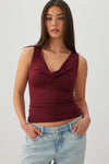 Camisole à col drapé