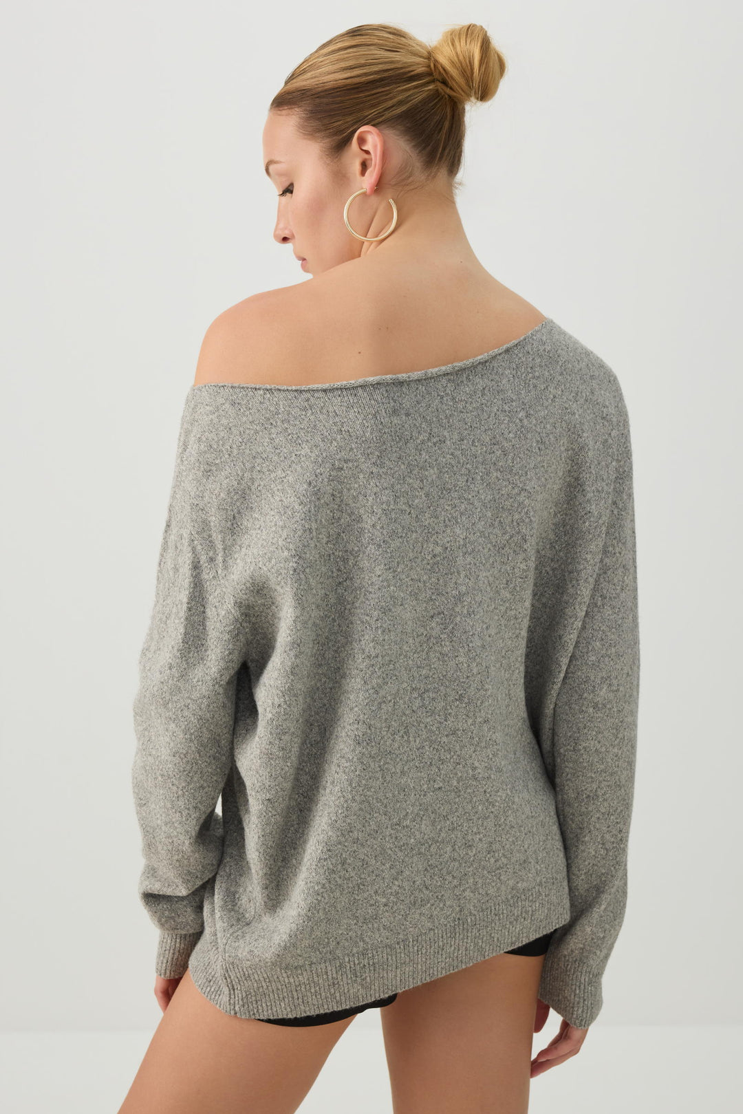 Off Shoulder Knit Sweater