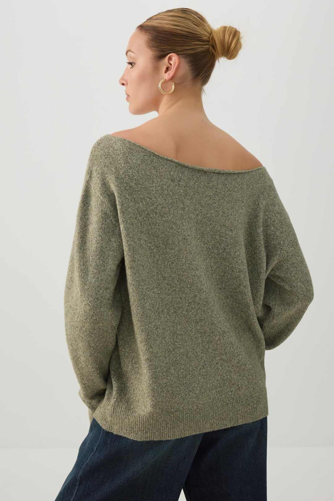Off Shoulder Knit Sweater