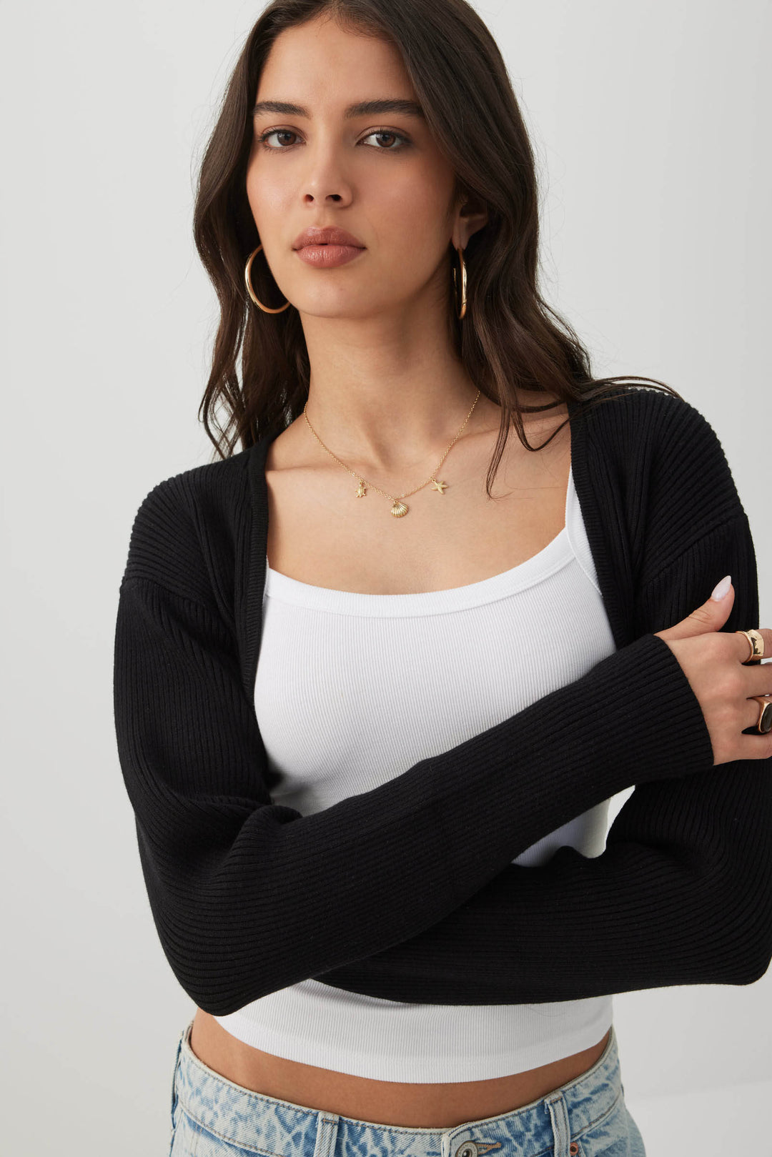 Ultra Crop Rib Bolero