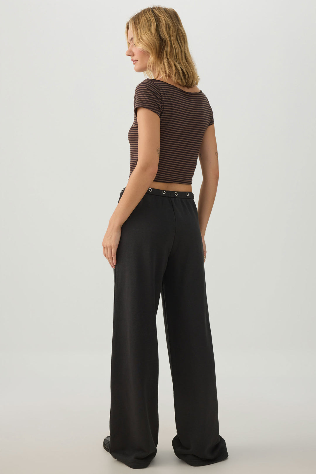 French Terry Flare Knit Pants