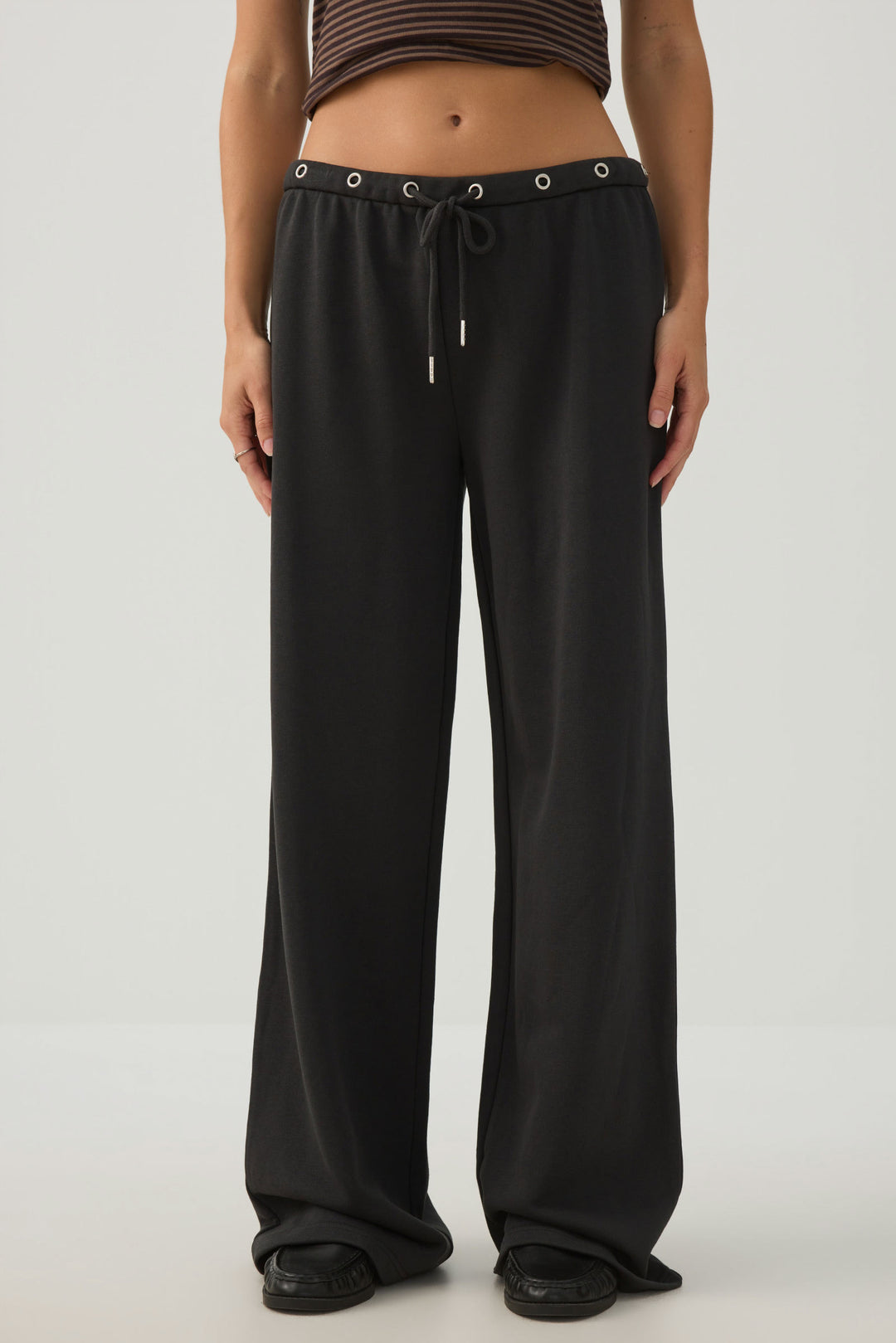 French Terry Flare Knit Pants