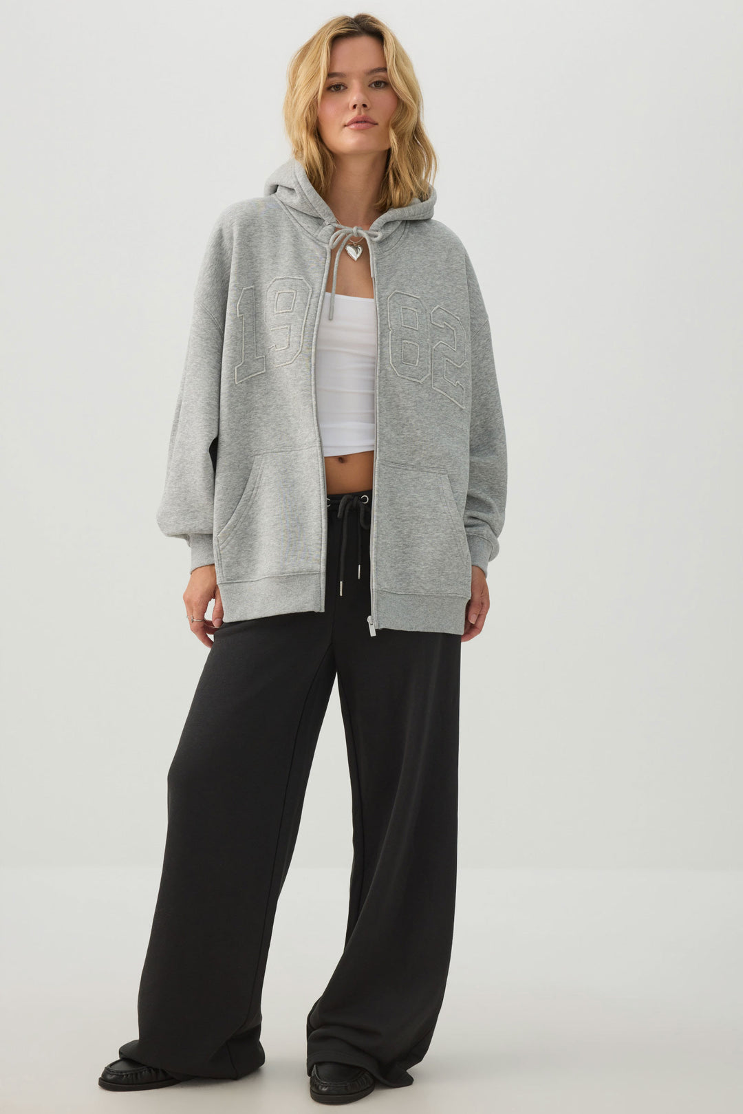 Veste à capuchon ample en Molleton MADESOFT™
