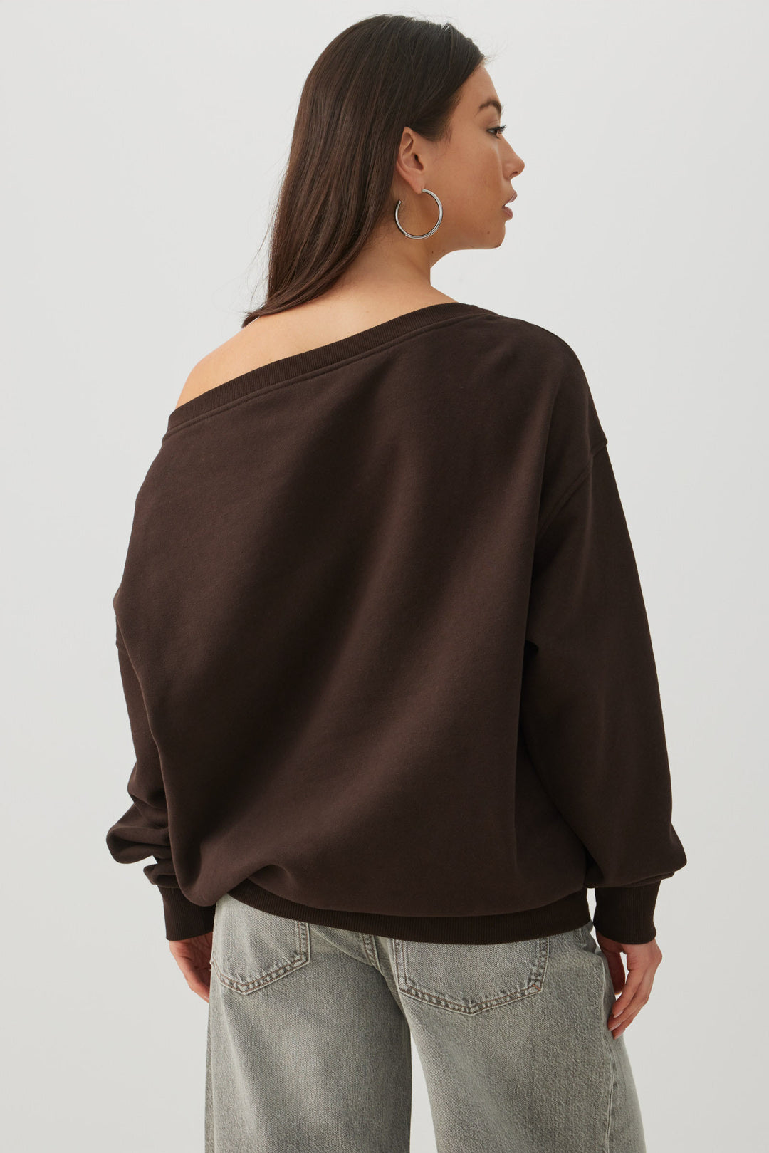 MADESOFT™ Fleece Off Shoulder Sweatshirt