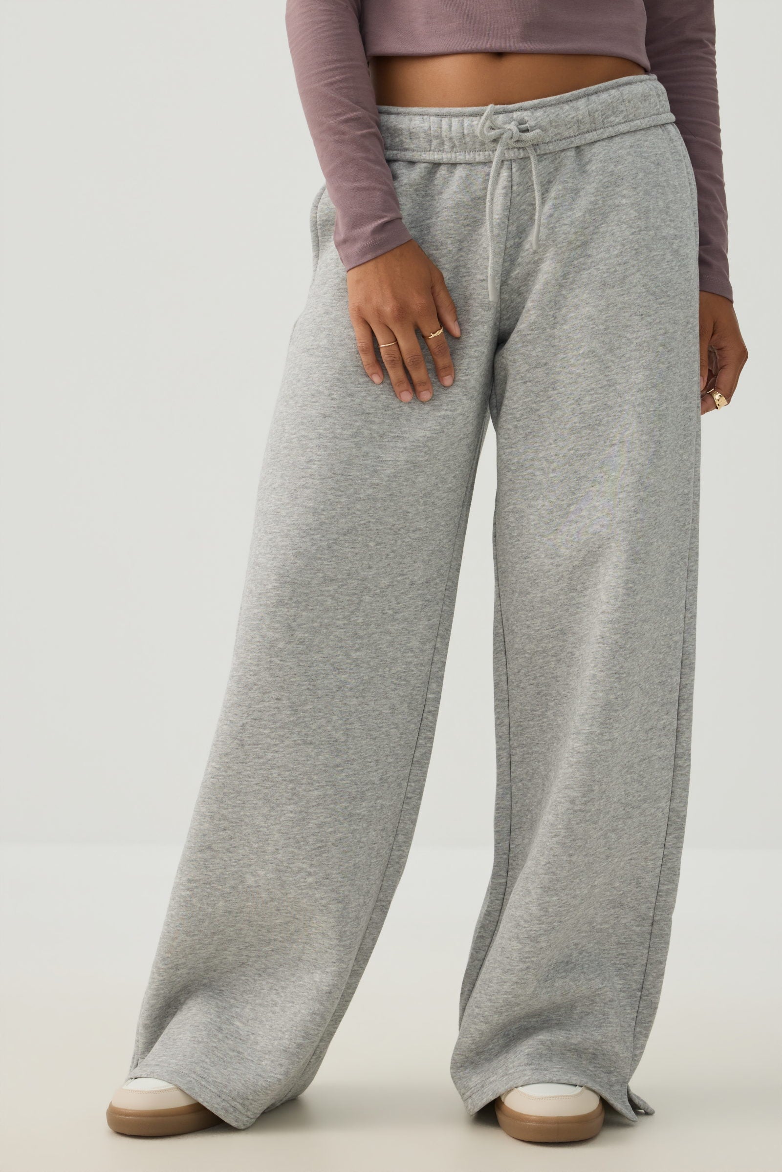 MADESOFT™ Fleece Wide Leg Sweatpants | Ardene