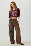 Crepe Wide Leg Pants