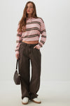Pantalon ample et taille mi-haute coupe Muse