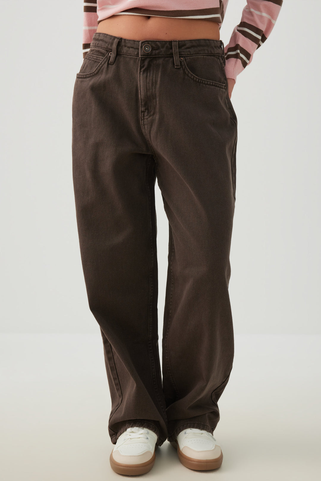 Pantalon ample et taille mi-haute coupe Muse