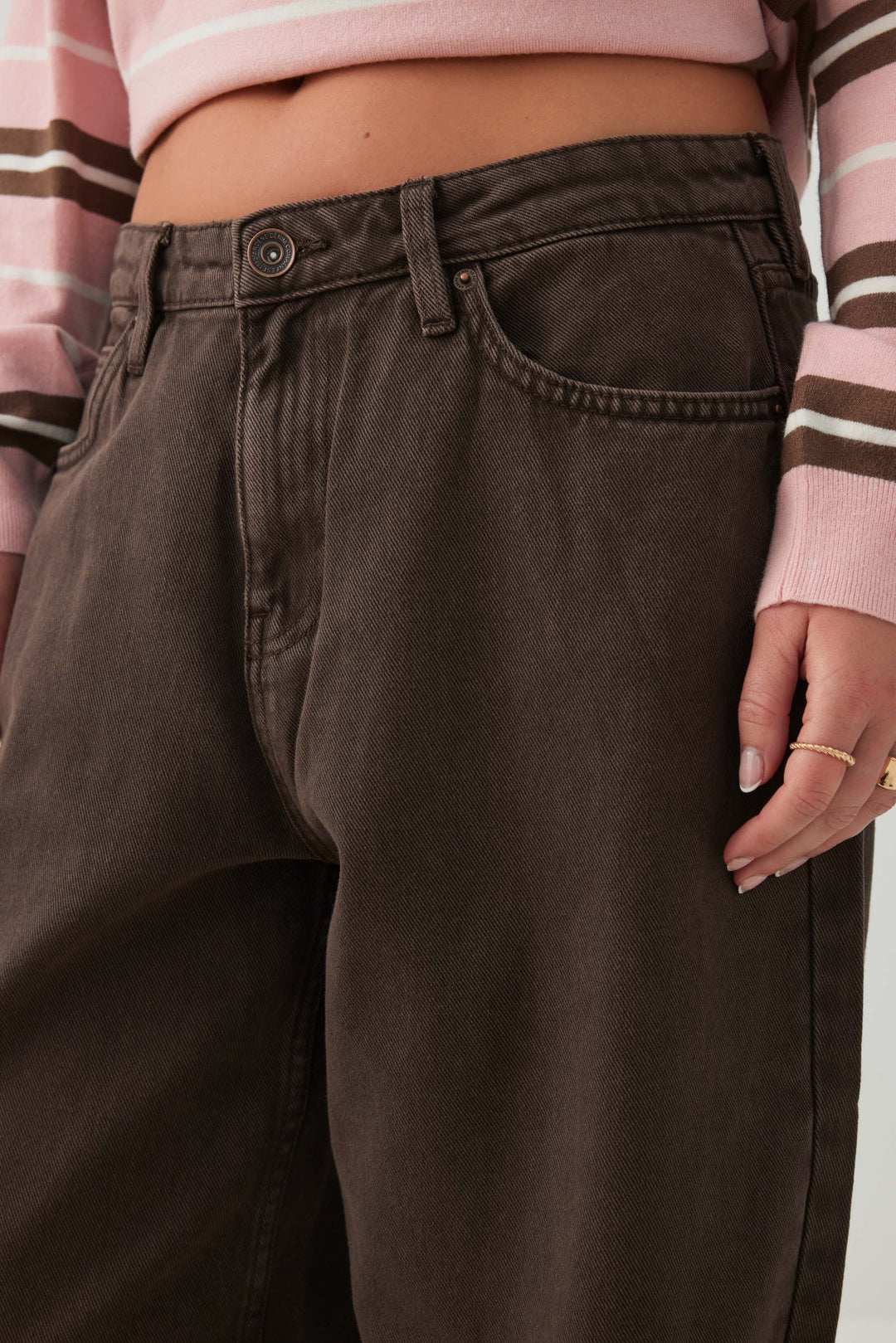 Pantalon ample et taille mi-haute coupe Muse