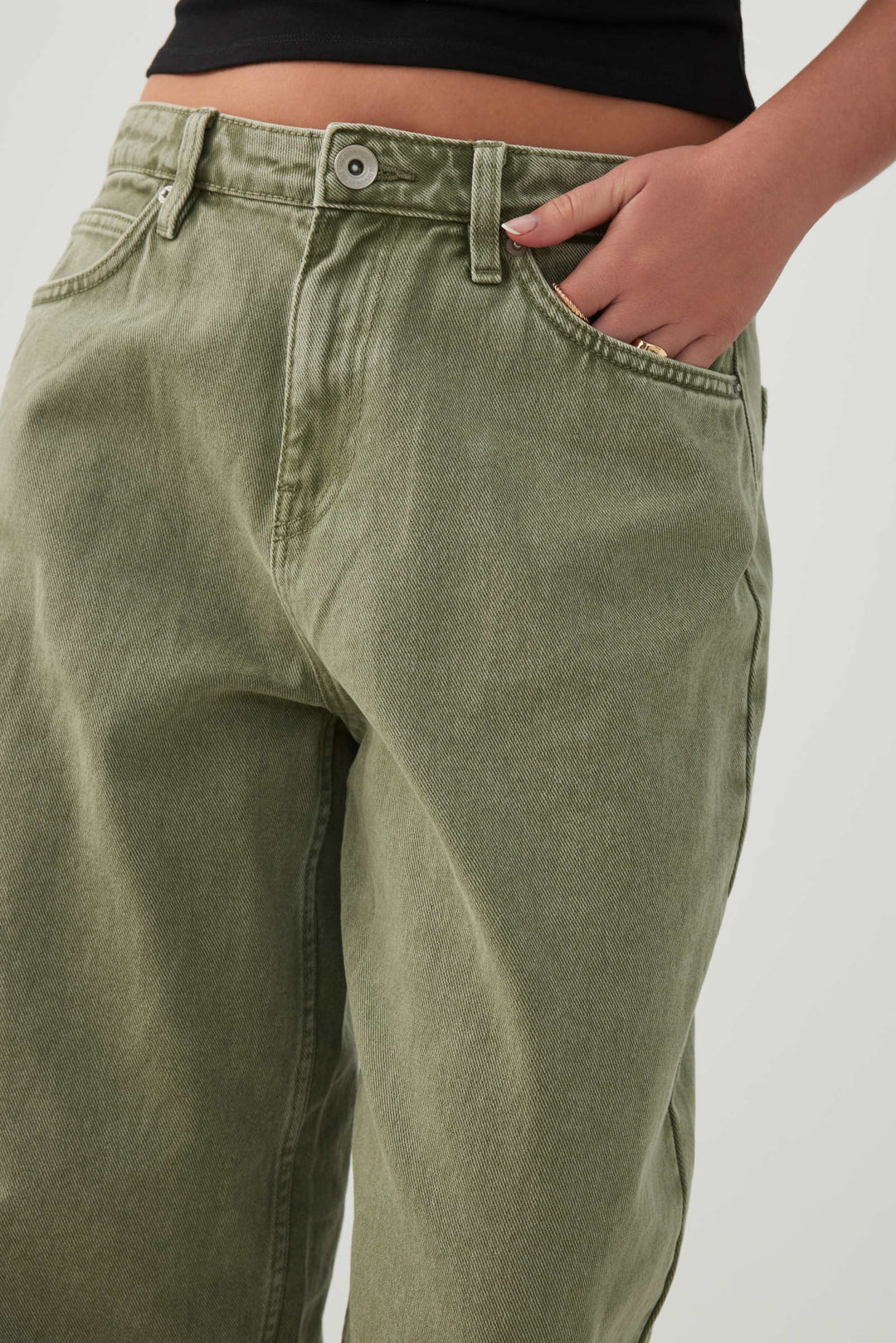 The Muse Fit Mid Rise Baggy Pants
