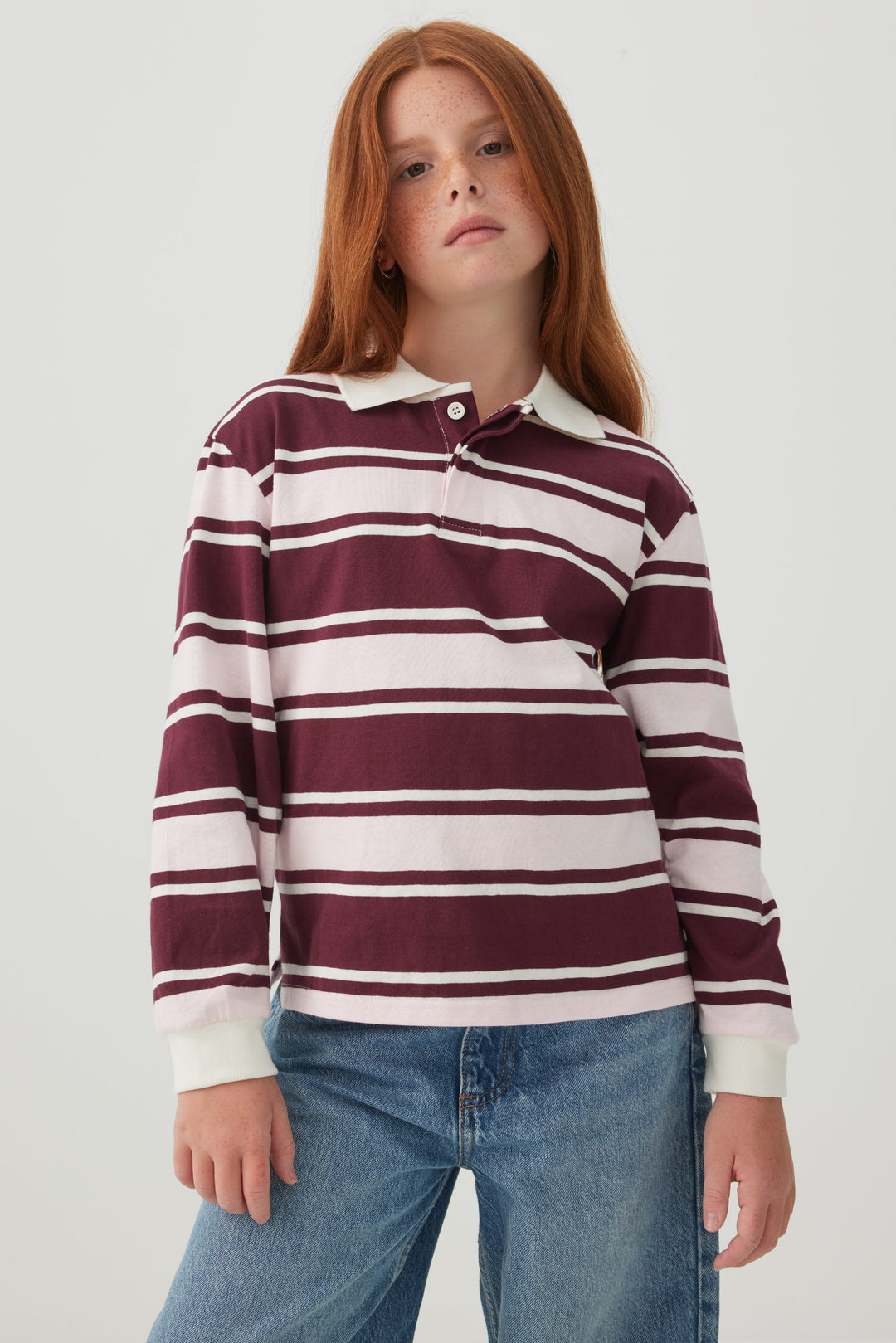 Haut polo rayé