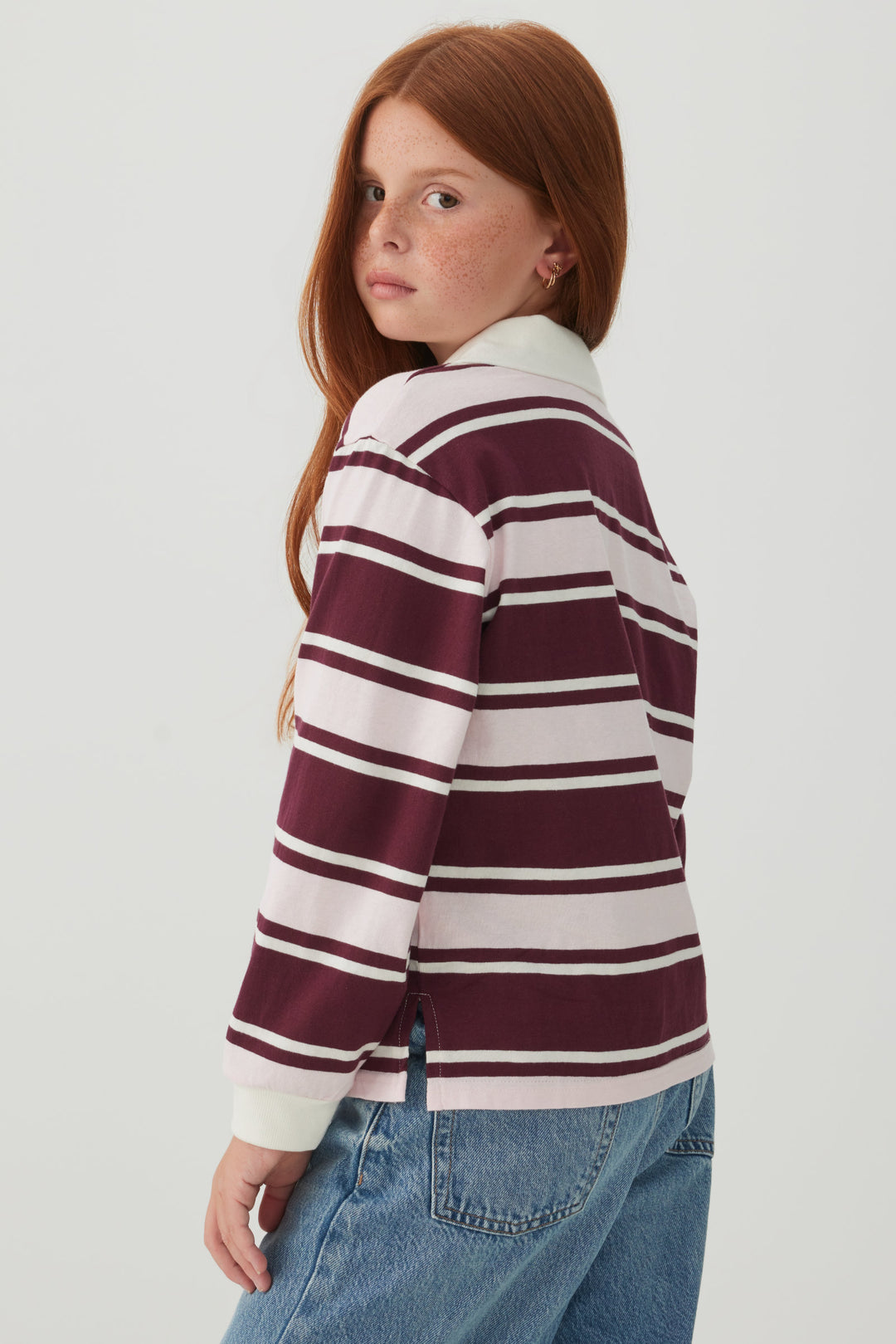 Haut polo rayé
