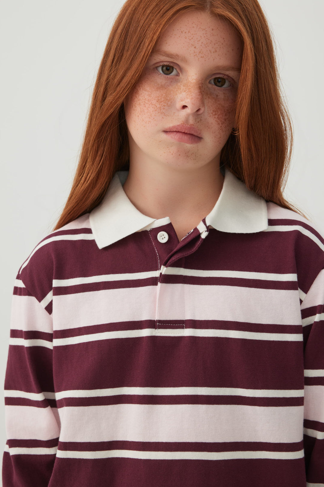 Haut polo rayé