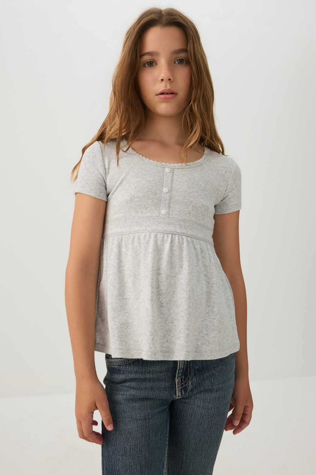 Rib Peplum Top