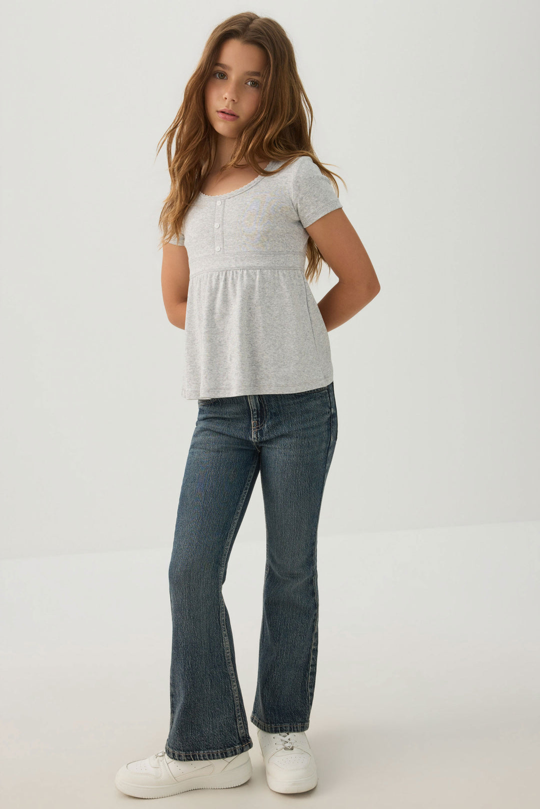 Rib Peplum Top