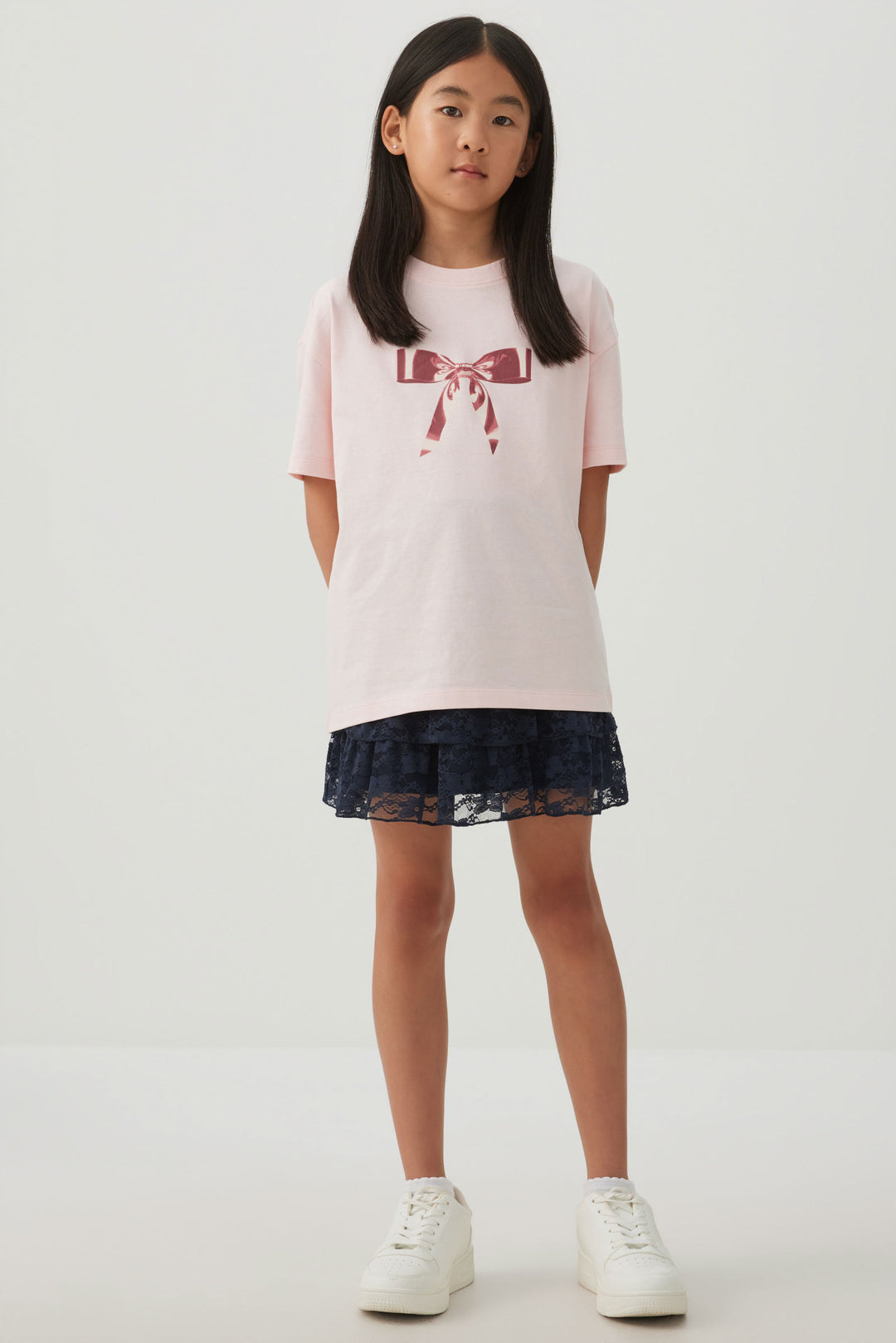 Tiered Lace Mini Skirt