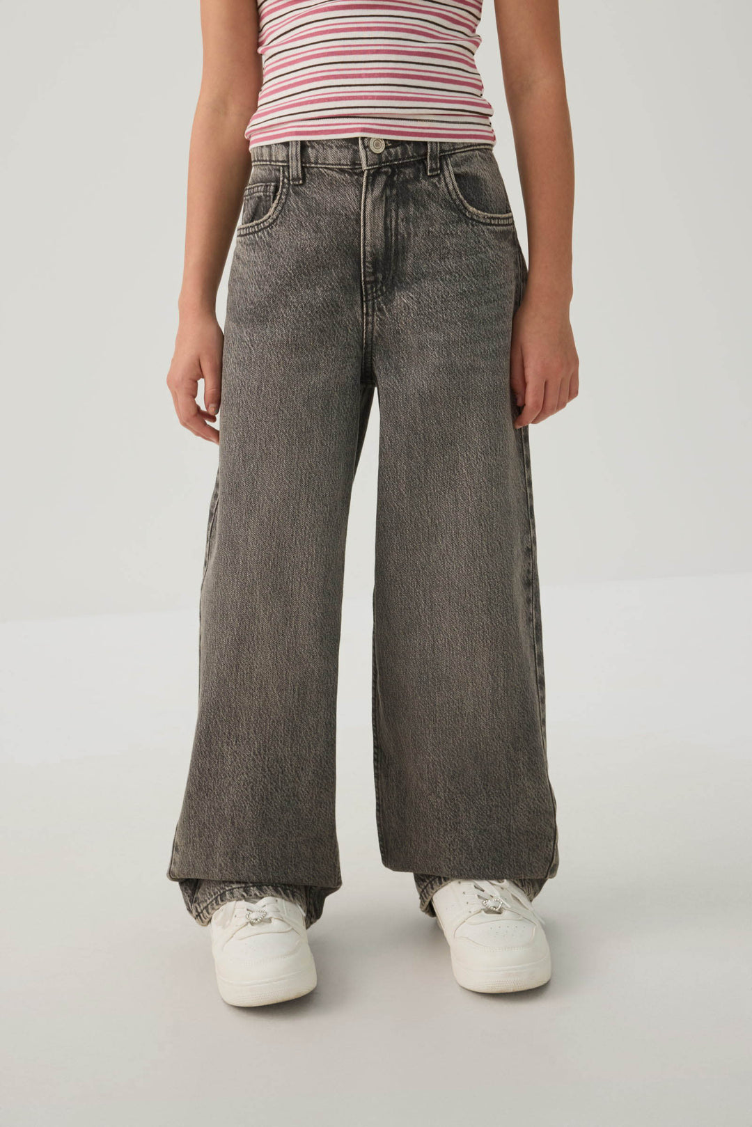 Jean en denim à jambe large