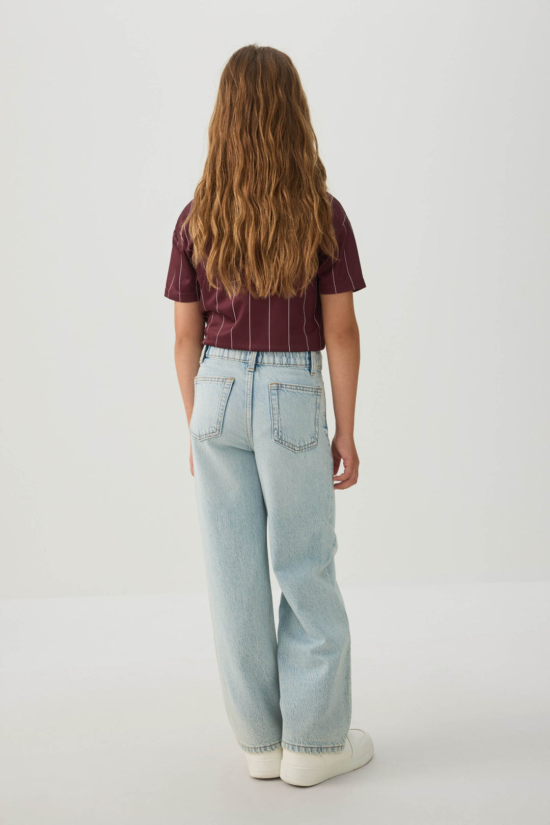 Jean en denim à jambe large