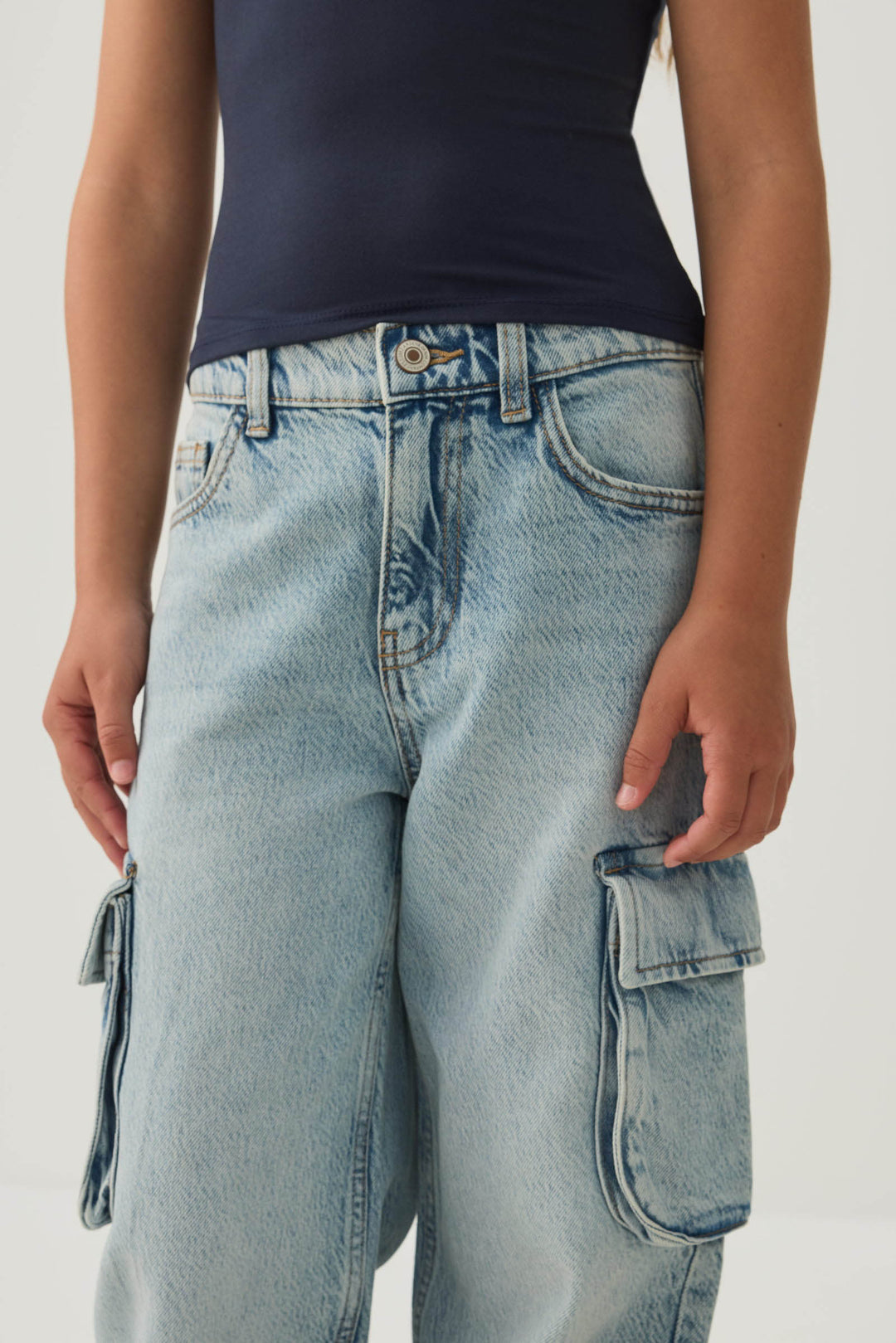Cargo Wide Leg Jeans