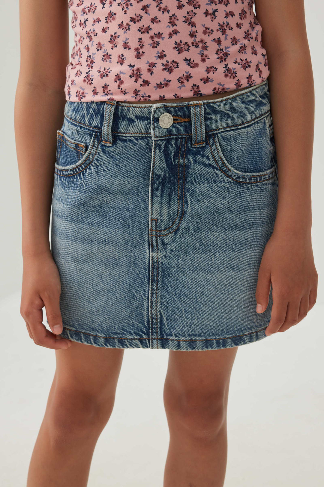 Midi Denim Skirt