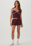 Ensemble pyjamas côtelé avec camisole et short