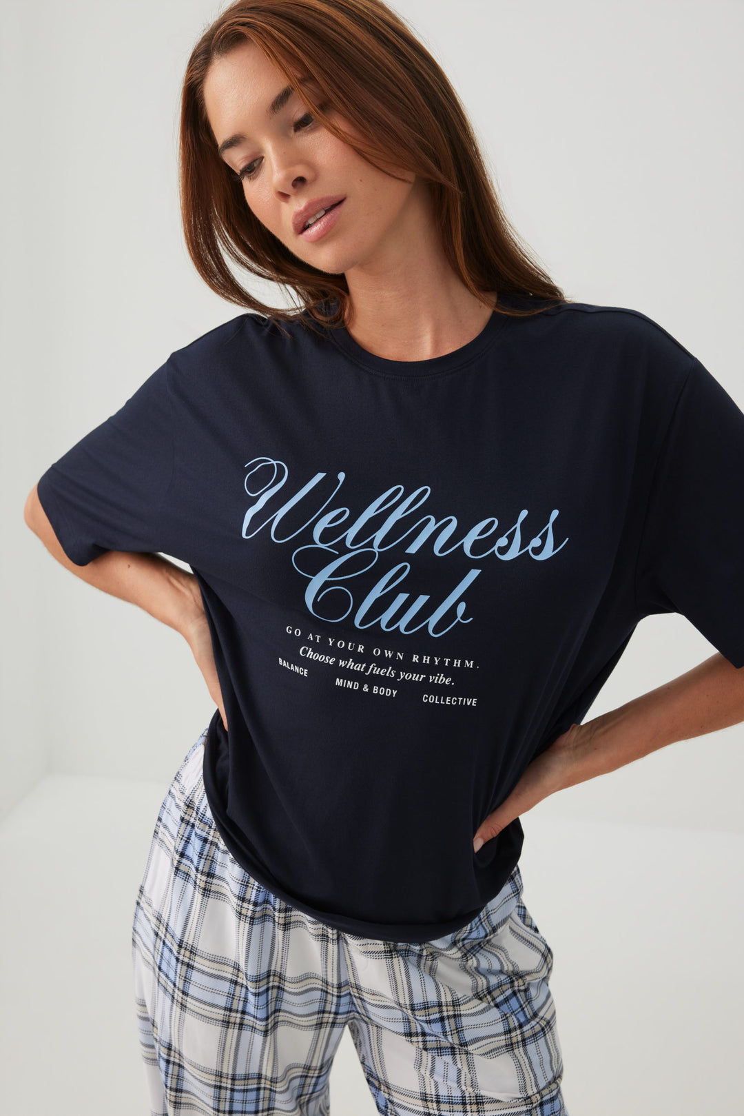 Haut de pyjama à imprimé graphique