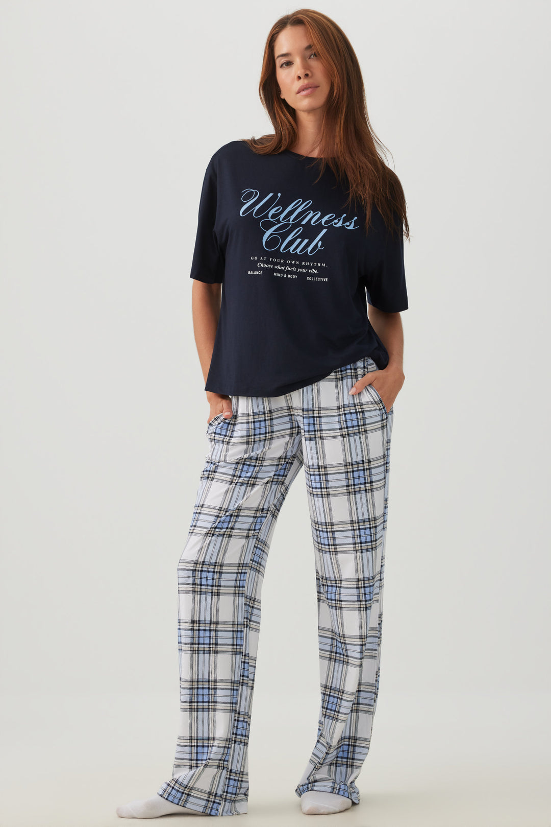 Haut de pyjama à imprimé graphique