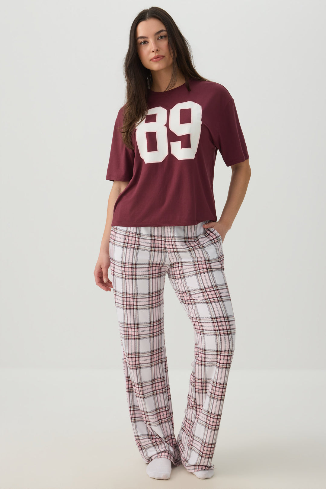 Haut de pyjama à imprimé graphique