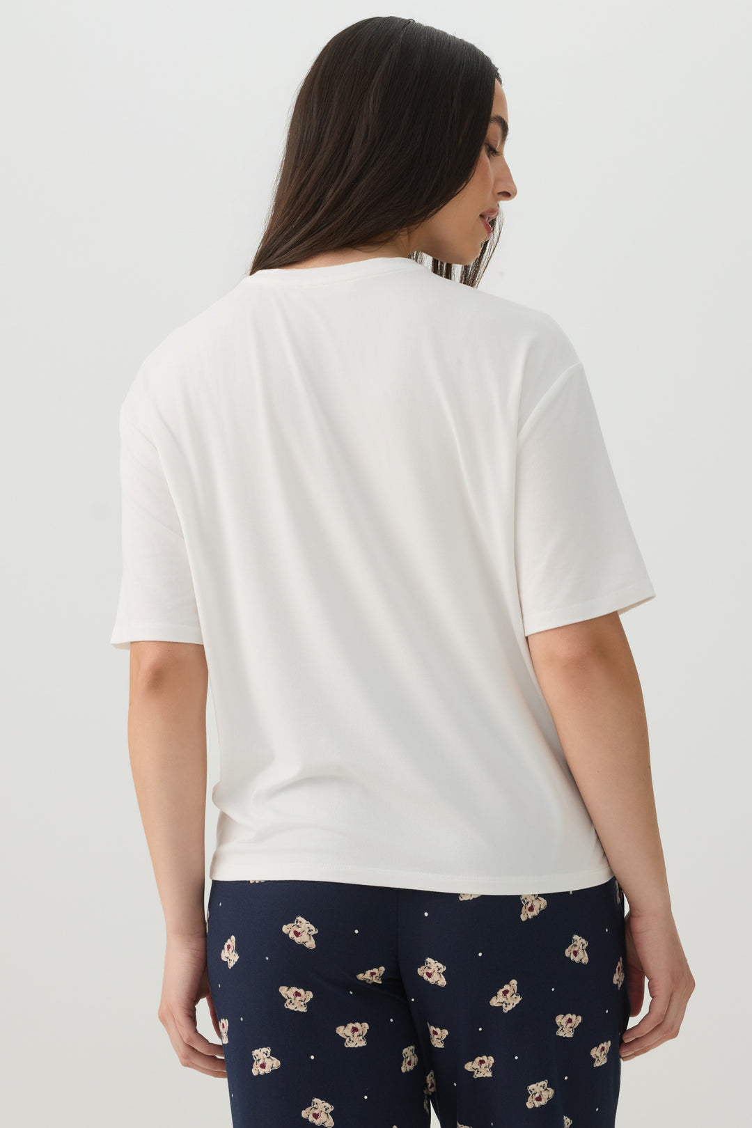 Haut de pyjama à imprimé graphique