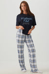 Plaid Super Soft Straight Leg PJ Pants
