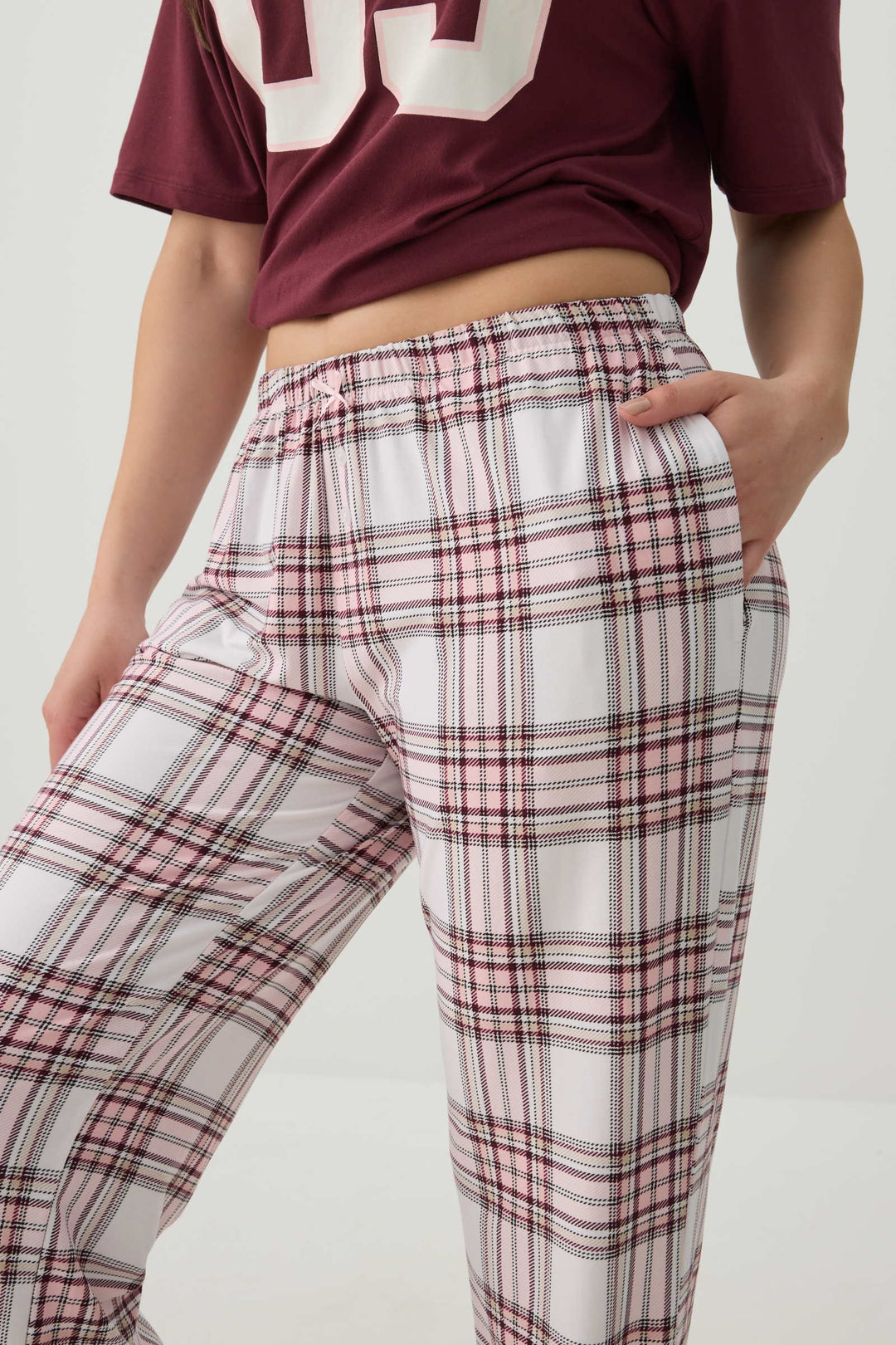 Plaid Super Soft Straight Leg PJ Pants