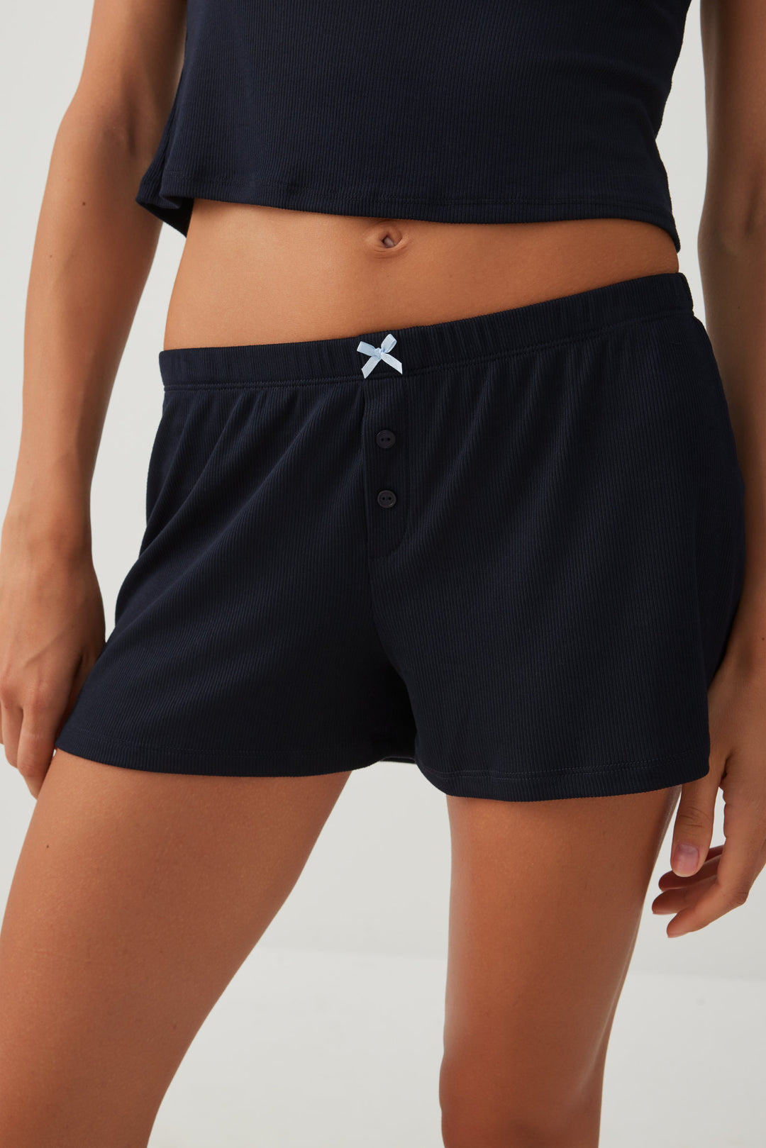 Super soft Rib PJ Shorts