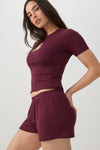 Super soft Rib PJ Shorts