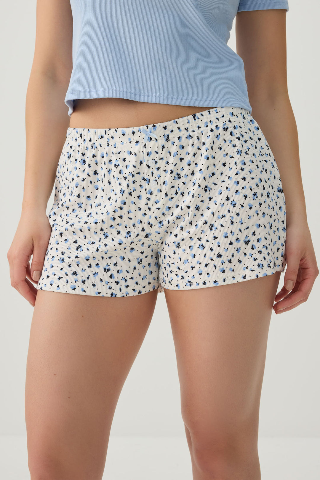 Super soft Rib PJ Shorts