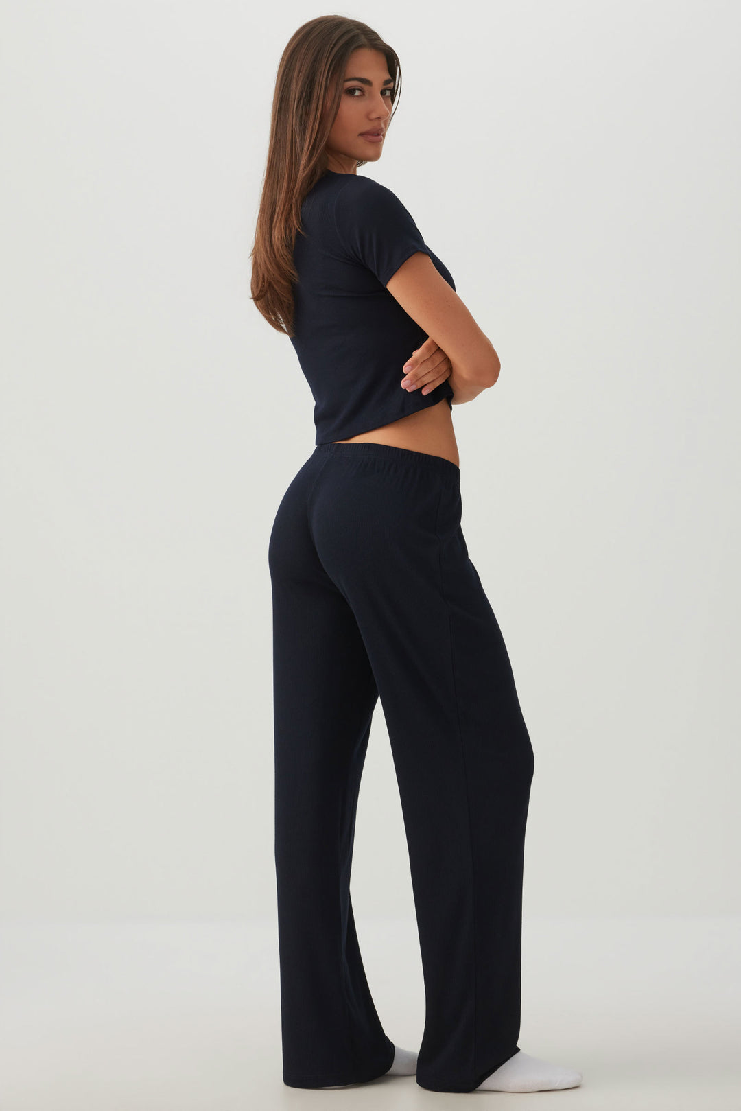 Pantalon de pyjama côtelé très doux