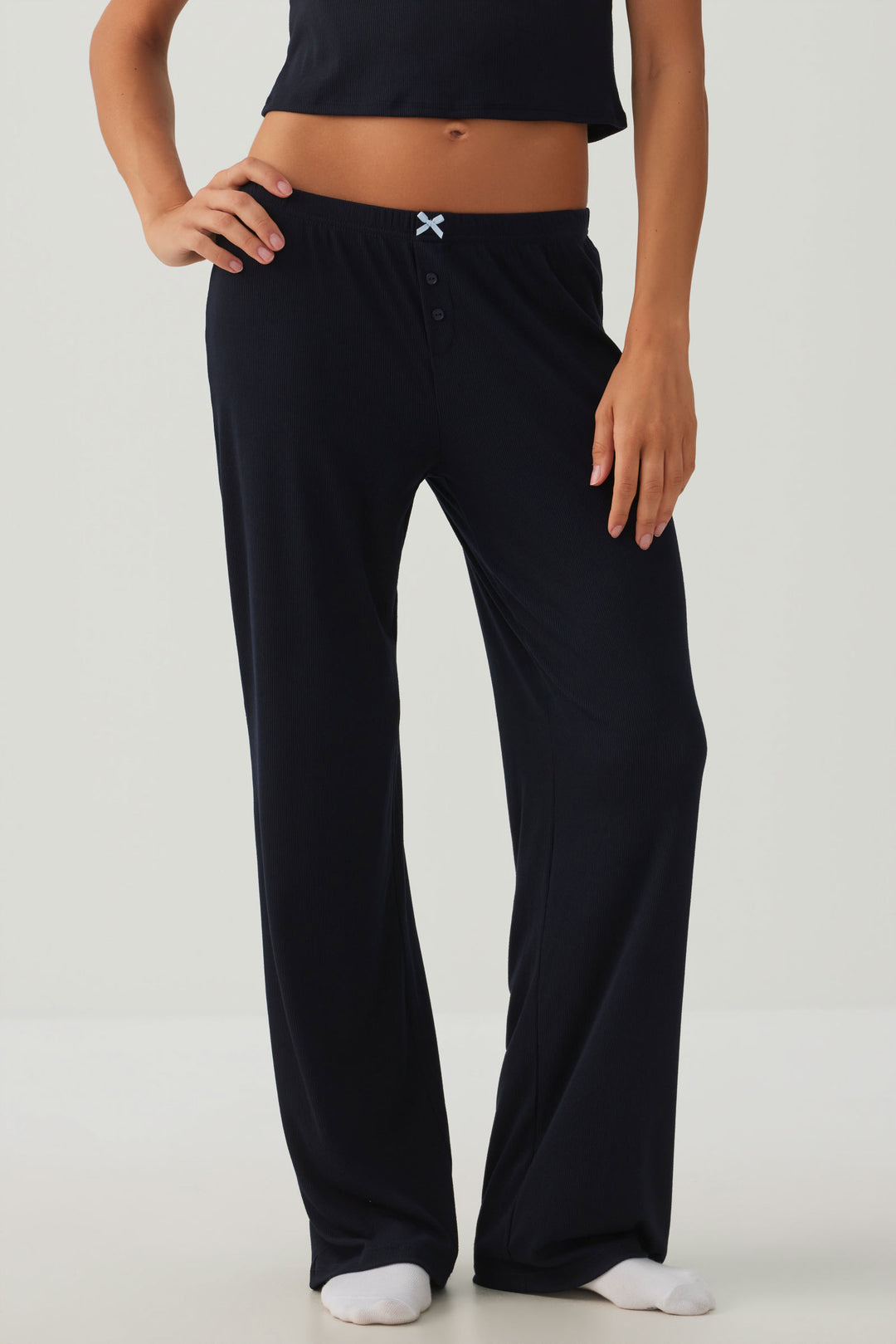 Pantalon de pyjama côtelé très doux