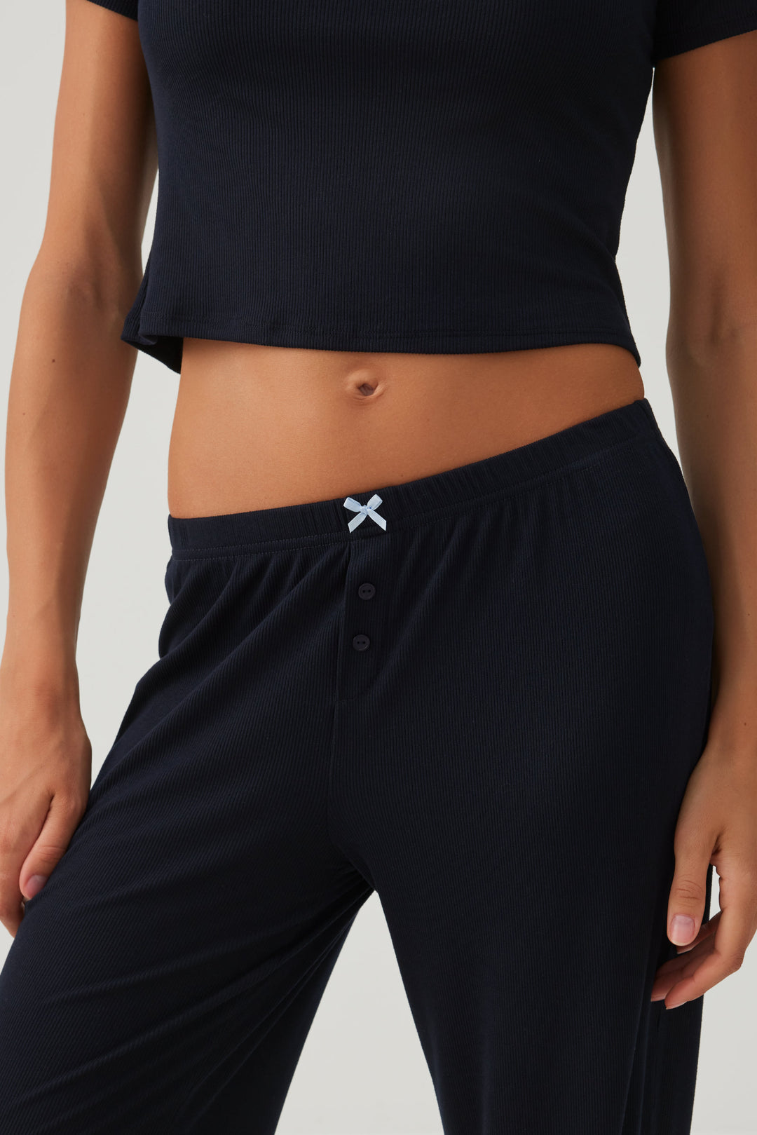 Pantalon de pyjama côtelé très doux