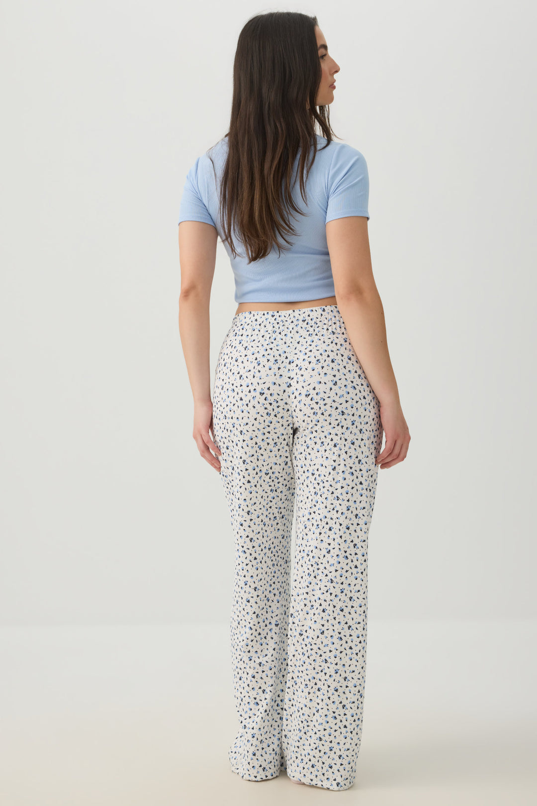 Floral Super Soft Rib Pajama Pants