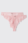 2-Pack Lace Cheeky Panties