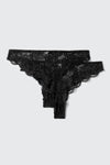 2-Pack Lace Cheeky Panties