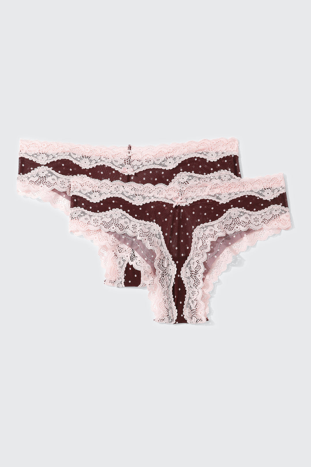 Lot de 2 culottes brésiliennes à pois