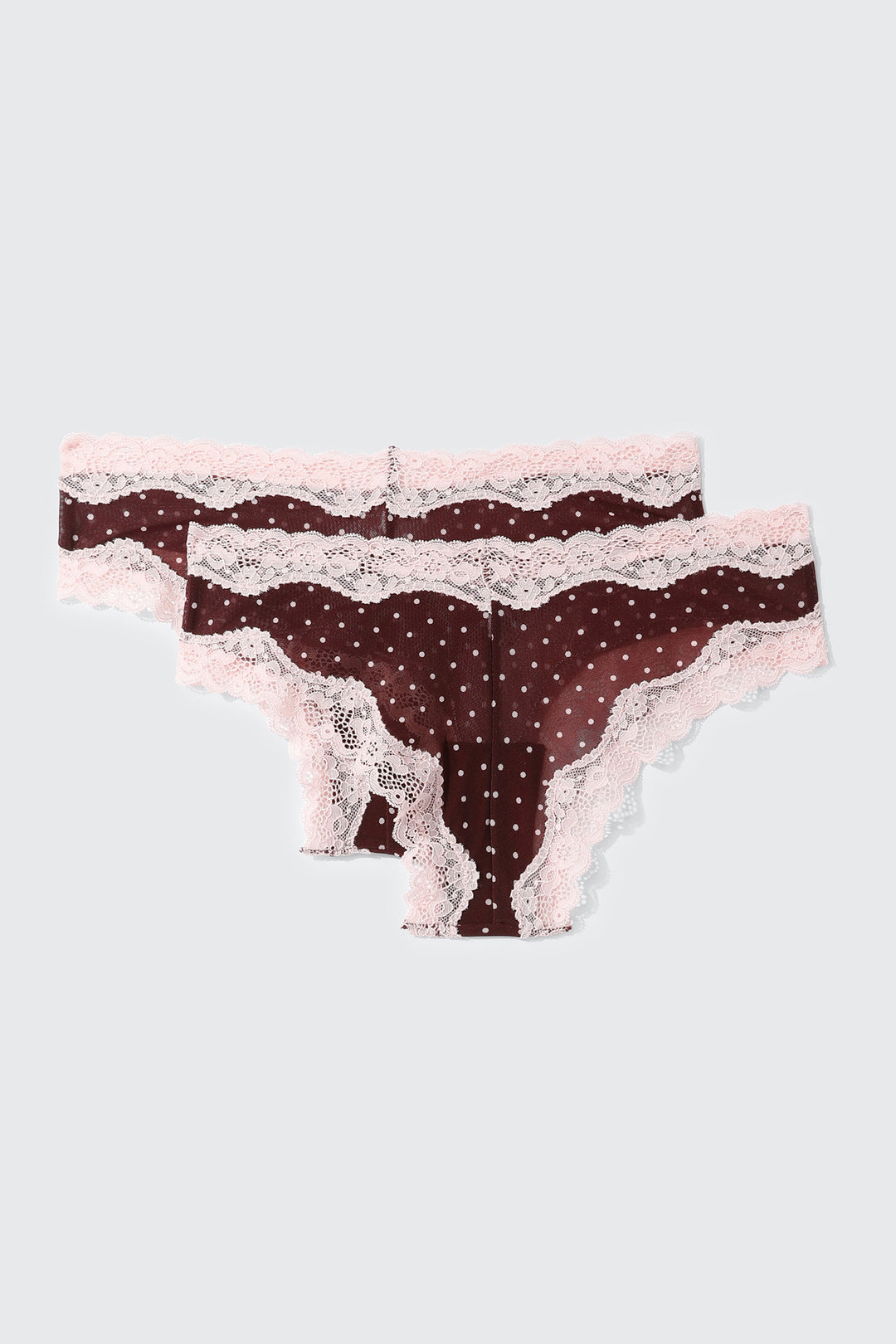 Lot de 2 culottes brésiliennes à pois