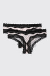 Lot de 2 culottes brésiliennes à pois
