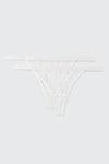 2-Pack Lace Thongs