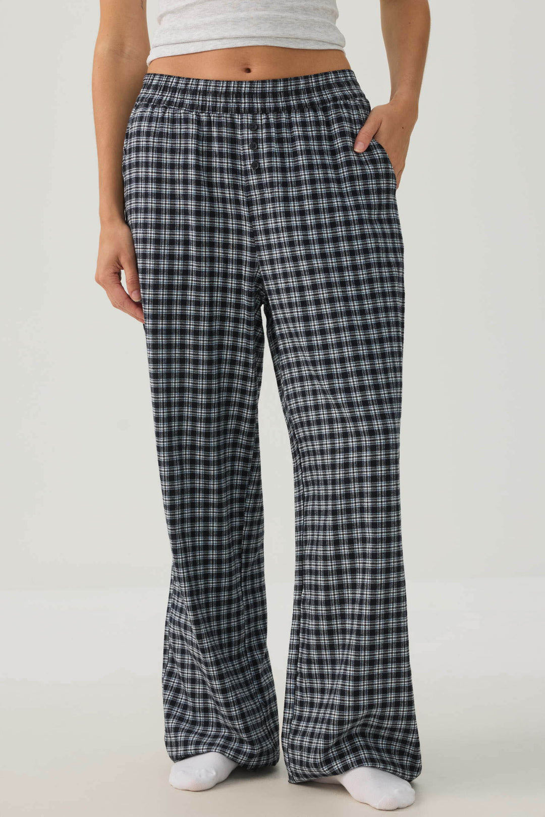 Plaid Loose Pajama Pants