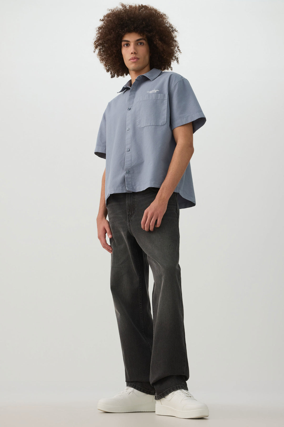 Boxy Fit Short Sleeve Shirt