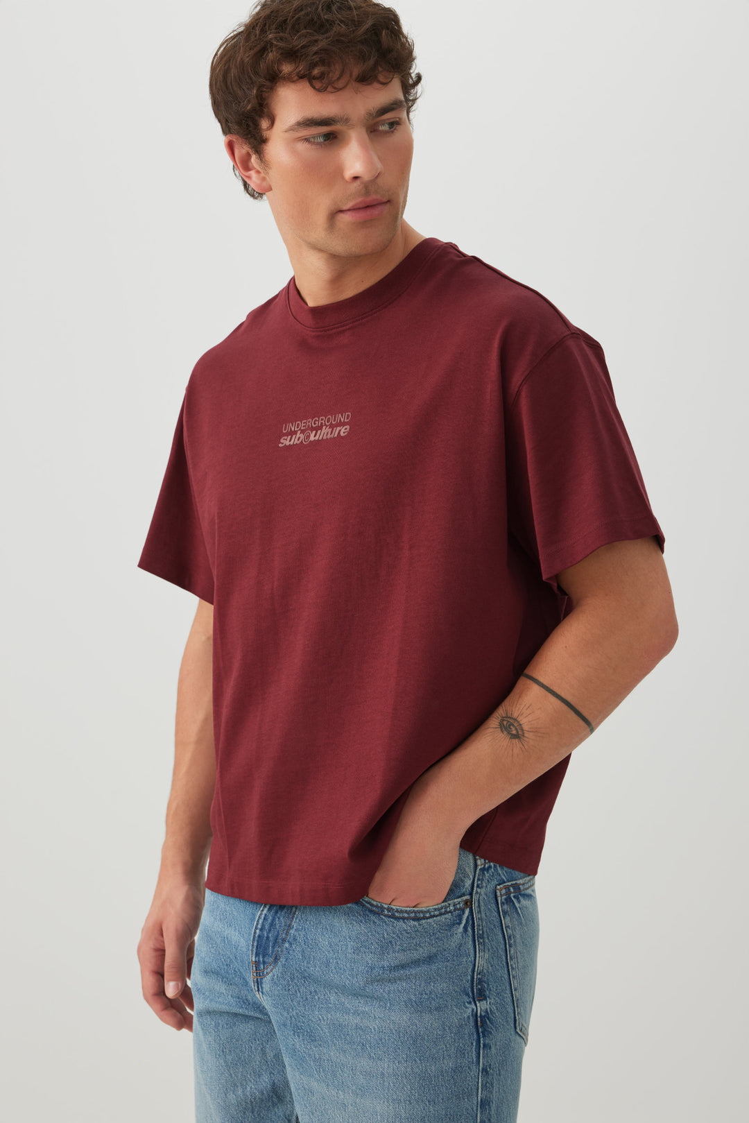 T-shirt ample à imprimé graphique