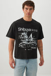 T-shirt ample à imprimé graphique